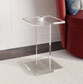 Customized Factory OEM  Modern Ins Bedside Table Square Clear Acrylic End Table Modern Side Table