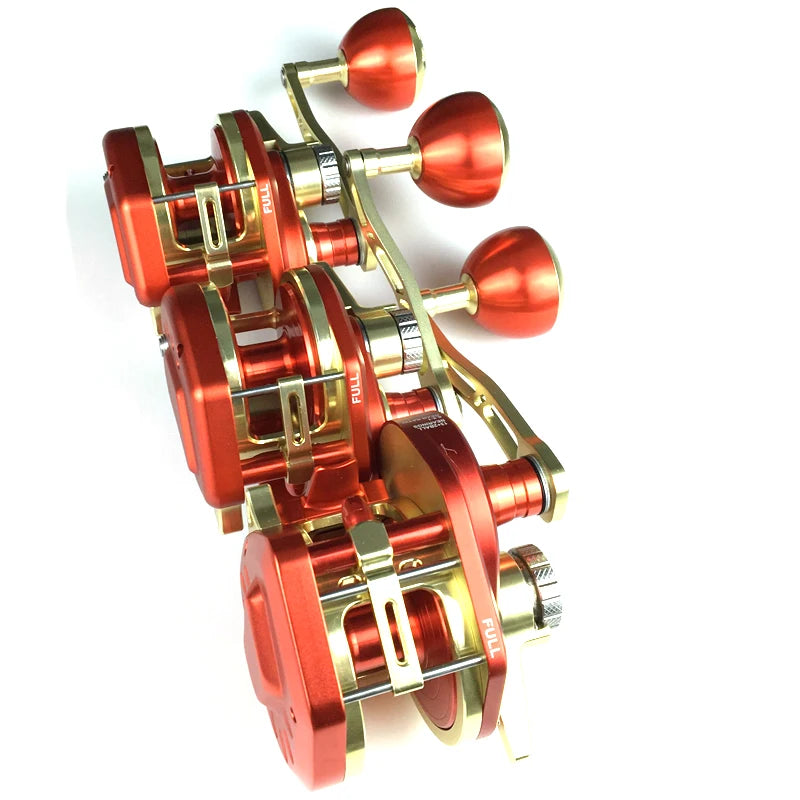 Topline New High Speed Full Metal Slow Jig Fishing Wheel Reel Fishing Saltwater Reels Conventional Overhead Made in China