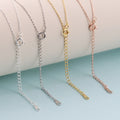 925 Sterling Silver Cross Necklace Chain for Jewelry Making Gold Plated Necklace Chain