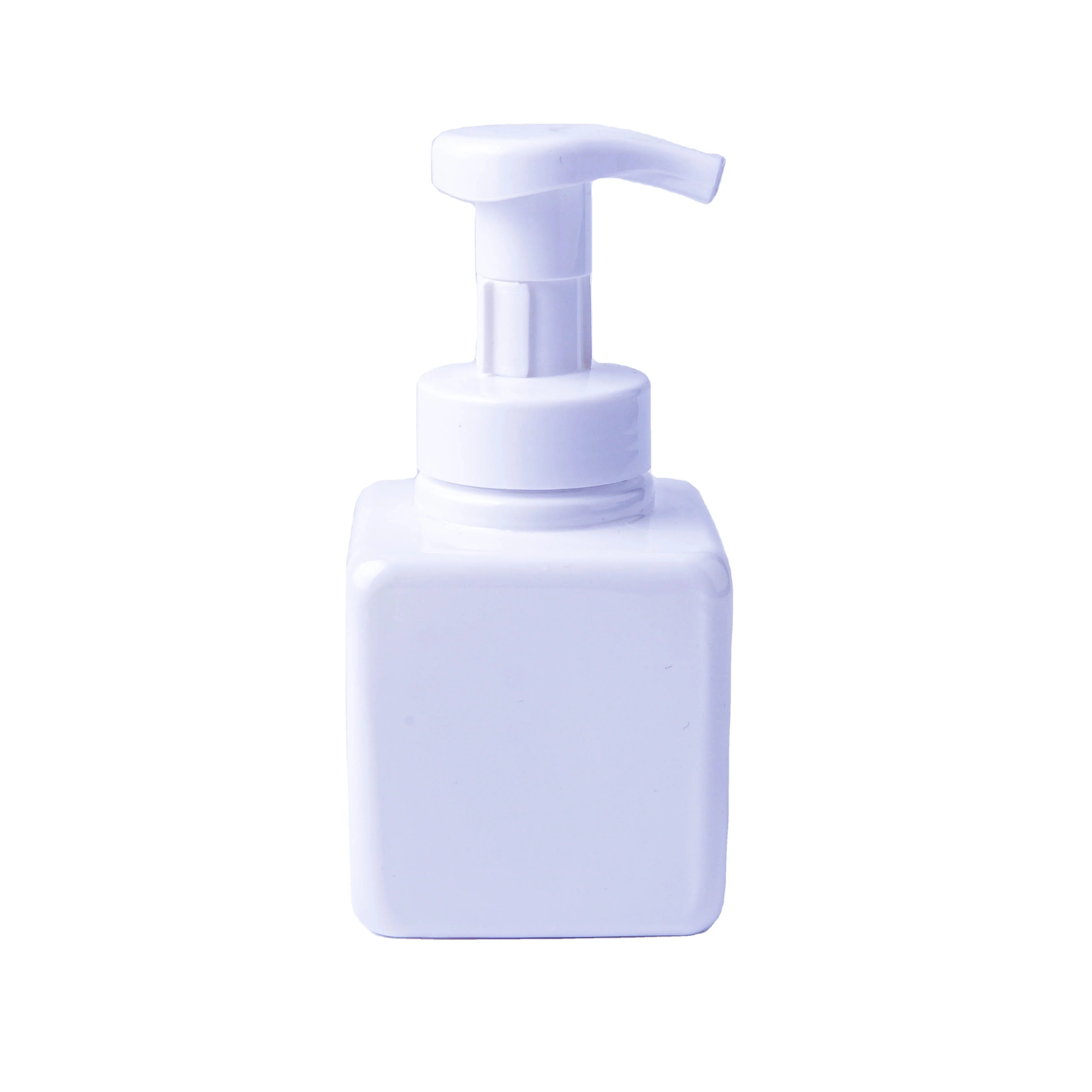 250ml PET Foam Hand Sanitizer Square Pump Plastic Bottle Mousse Foam Cleaning Cosmetic Bottle