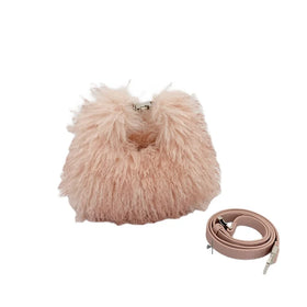 Wholesale Fashion Fur Handbag Women Faux Mongolian Fur Bags Ladies Cross Body Bags