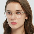 Classic Big Frame Sunglasses Female Soft Sister Harajuku Milk Tea Color Glasses Rice Nail Small Face Retro square Frame Sunglass