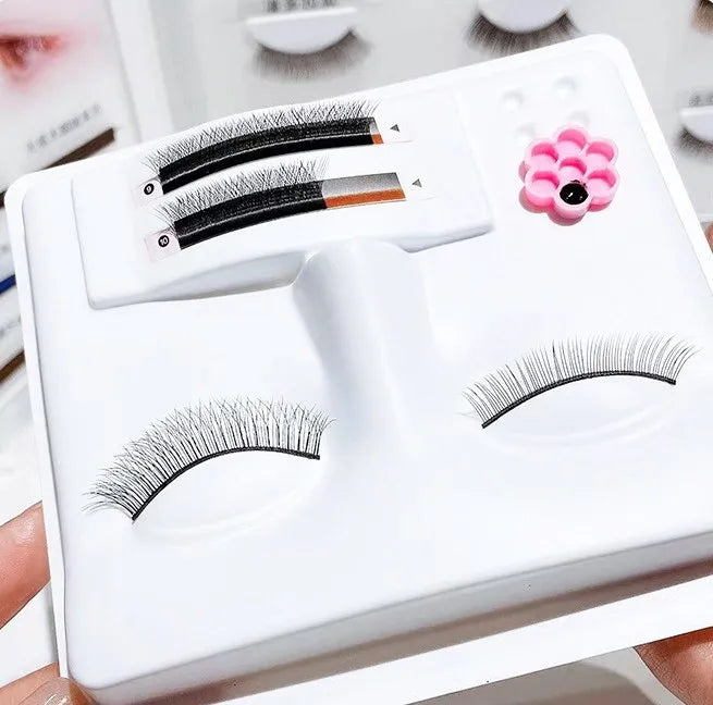 3 in 1 Plastic Mannequin Head Human Face /Grafting Eyelash Extensions Plastic Lash Tray/Wholesale Eyelash Plastic Training Tray