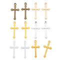5 Color Cross Charms Pendants Jewelry Making DIY Handmade Craft 29*15mm T28