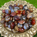 Bulk Wholesale Healing Stones Natural Crystal Polished Gravel Red Agate Sardonyx Tumble Stone for Home Decoration