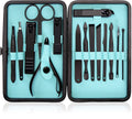 15 Pieces Manicure Pedicure Set for Women Men Nail Clippers Stainless Steel Portable Travel Grooming Manicure Set