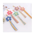 New Bag Pendant Accessories Hand-woven Braided Flower Cotton Rope Tassel Macrame Keychain