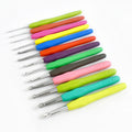 Meetee BK464 2-10mm DIY Accessories Colorful Crochet Hook Knitting Tool Soft Handle Aluminum Crochet Hooks