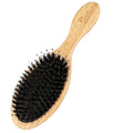 Wholesale Natural Boar Bristle Bamboo Wood Round Hair Brush OEM Customized Packaging Home Use Wig Hair Extension