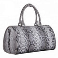 Customization Classic Fashion Large Capacity Mens Duffel Travel Bags Genuine Luxury Snake Skin Leather Weekend Duffle Bag