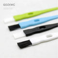 2-in-1 Round Scraper Cleaning Brush with PBT Bristles Nylon Material 9-Color Options 110mm Lightweight 3g for Home Kitchen Use