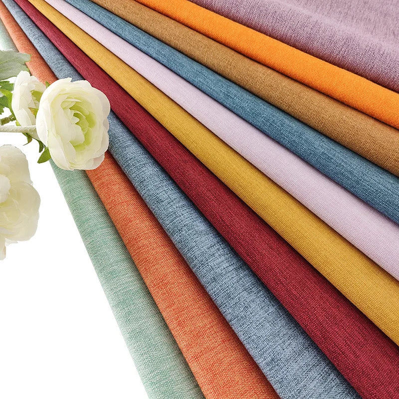 2.8 Meters Wide Soft Bag Linen Pillow Cushion Sofa Fabric Fine Linen Cotton Tablecloth Curtain Fabric