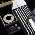 Hot Selling 925 VVS Moissanite Diamond Tennis Chain Bracelet Necklace Iced Out 2mm 3mm 4mm 5mm 6.5mm Sizes Available for Gift