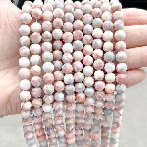 Fashion Wholesale 4/6/8/10mm Map Stone Beads Loose Gemstone Set Natural Stone Beads for Jewelry Making Sets