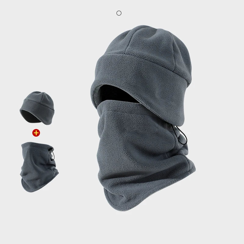 Custom logo Man Running Beanies and Neck Warmer Winter Hat and Scarf Set