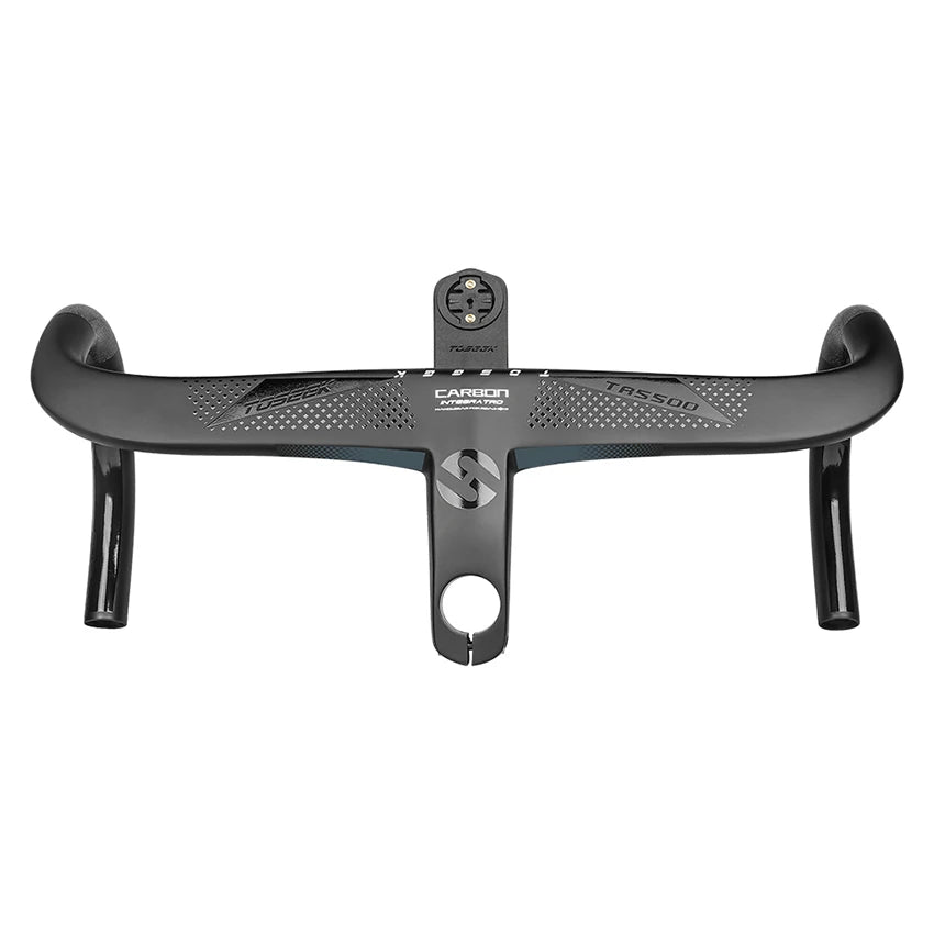 TOSEEK Road Bike Handlebar T800 Full Carbon Fiber Drop Road Bike Handlebar Grips Stem Length 70/120mm Handlebar Width 360/440mm