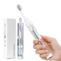 3 in 1 Foldable Travel Toothbrush with Extra Soft Bristles and Toothpaste Tube Convenient Cleaning Brush