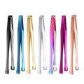 KitchenTea Party Coffee Bar Sliver Small Stainless Steel Sugar Cube Tongs Mini Ice Serving Tongs