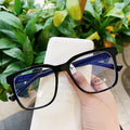 Sunbest 20002 Anti Blue Light Square Big Frame Eyewear Solid Pattern Optical for Myopic Use PC Computer Glasses Eyeglasses