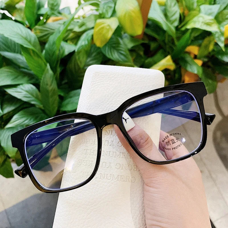 Sunbest 20002 Anti Blue Light Square Big Frame Eyewear Solid Pattern Optical for Myopic Use PC Computer Glasses Eyeglasses
