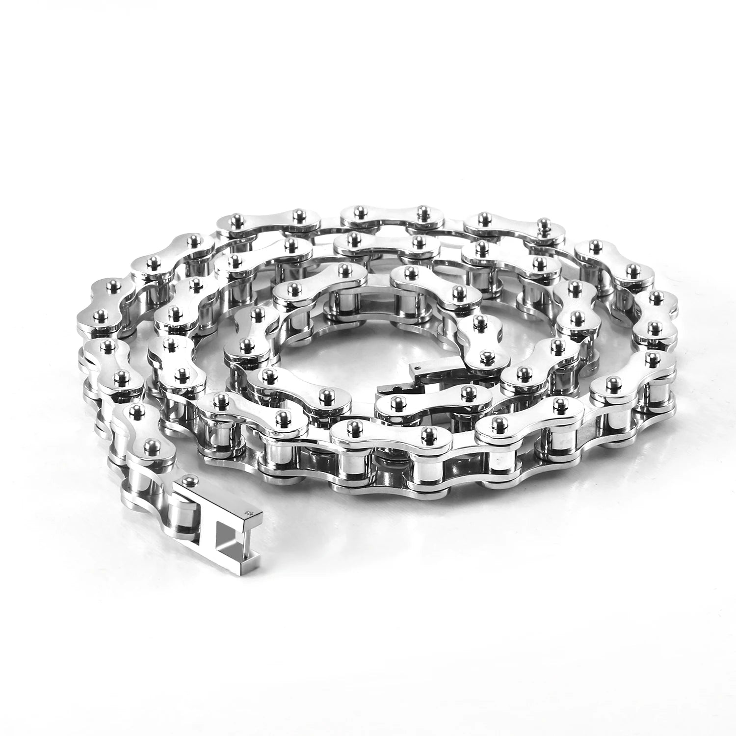 Wholesale Bike Chain Link Necklace Stainless Steel Motorcycle Chain Necklace for Men