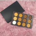 Cheap No Logo High Pigment Oil Control 12 in 1 Makeup Pressed Powder Makeup Face Palette Contour Pallet