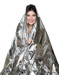 Extra Large Silver Mylar Foil Emergency Blanket for Outdoor Activities Hiking and Rescue Purposes Product Category Bivy Bags