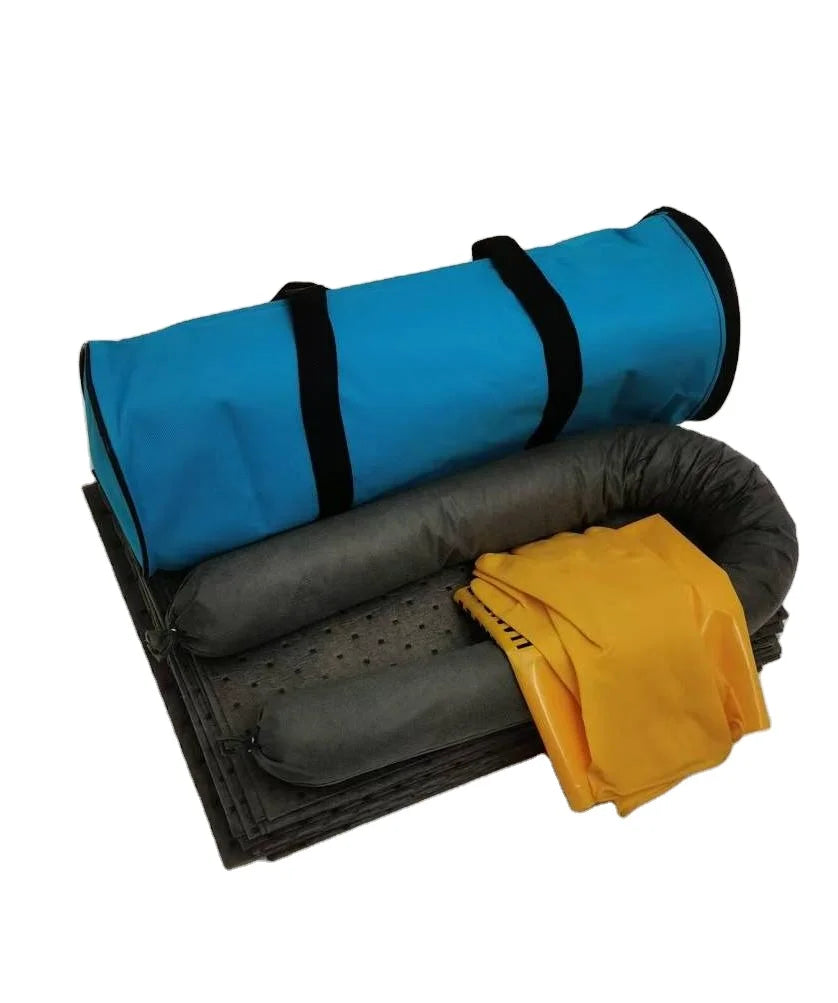 Hot Sale HealthRun HKITS15L-GUA 15L General Spill Kit Gery Color Universal Absorbent Bag Workplace