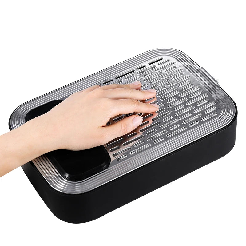 80W Battery-operated Manicure Vacuum Cleaner Hand Pad Two-in-one High-power Desktop Nail Dust Collector Comes with a Filter