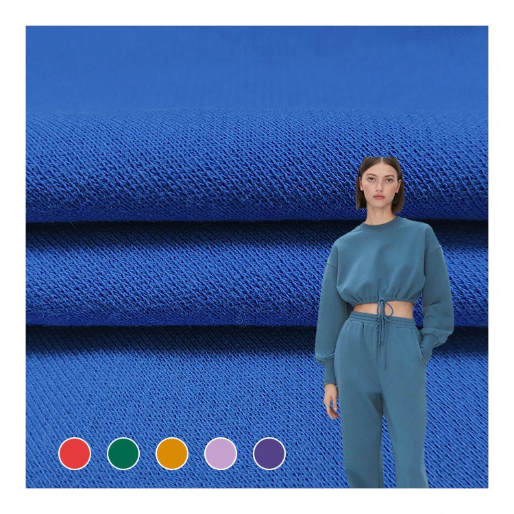 Hot Selling Cotton Fabric CVC Terry Material in Bangladesh Price Kg Solid Cotton Polyester Terry Fabric by Roll Textile/