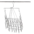 Hot Selling Modern Laundry Home Stainless Steel Folding Hanger and Sock Hanger and Underwear Hangers or Rack With 36 Clips