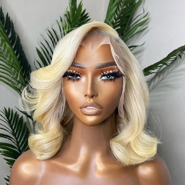 HD for for Wig Brazilian Remy 100% Virgin Blonde Women Wholesale Bone Straight Double Drawn Glueless Human Hair Wigs