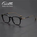 Designer Retro Optics Eyeglasses Gafas Opticas Spectacle Lunette Noir Custom Logo Glasses Titan Titanium Eyewear Optical Frames