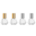 8ml Pentagram Empty Transparent Glass Essential Oil Roller Bottles with Metal Ball Perfumes Balms Sample Roller Bottle