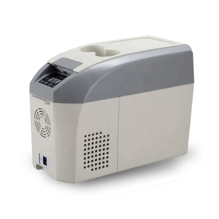 China Refrigerator Factory Plastic 10L Mini Car Refrigerator Mobile Armrest Fridge