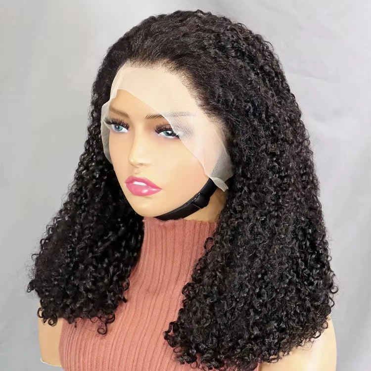 13*4 Lace Natural Color Wig Factory Wholesale Cheap Wigs for Black Women Virgin Vietnamese Human Hair Pixie Curly Wig Top Sale