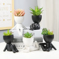 DREA Creative Humanoid Ceramic Flower Pot Vase Plant Pot Ceramic Crafts Flower Vase Home Decoration
