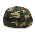 Camo Brimless Docker Hat Beanies Cotton No Visor Hat Sailor Hat Landlord Cap Adjustable MegaBDM