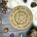 Chakra Wood Pendulum Board Kundalini Chakra Kit for Dowsing & Scry Divining Tool Set Unique Spiritual Chakra Board