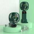 Portable Foldable Handheld Fan with Digital Display Usb Rechargeable Mini Fan Handy Cooling Small Fan