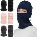 Custom logo Full Face Cover Winter Warm Soft Ski Mask Fleece Balaclava Face Mask Hat for Men Women