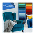 M&Y Home HT7611 100% Cotton Veet Fabric Plain Woven Furniture Sofa Fabric Solid Thick Waterproof for Home Upholstery