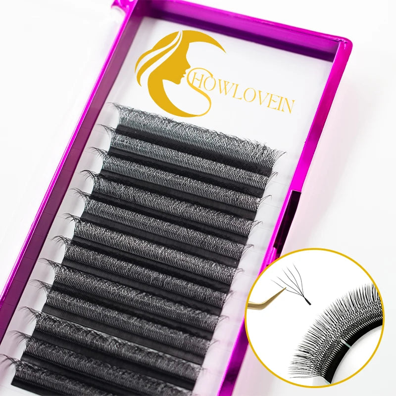 New Design W Shape 5d W Lash Extension Individual Eyelash New 5d W Shape Clover Lashes