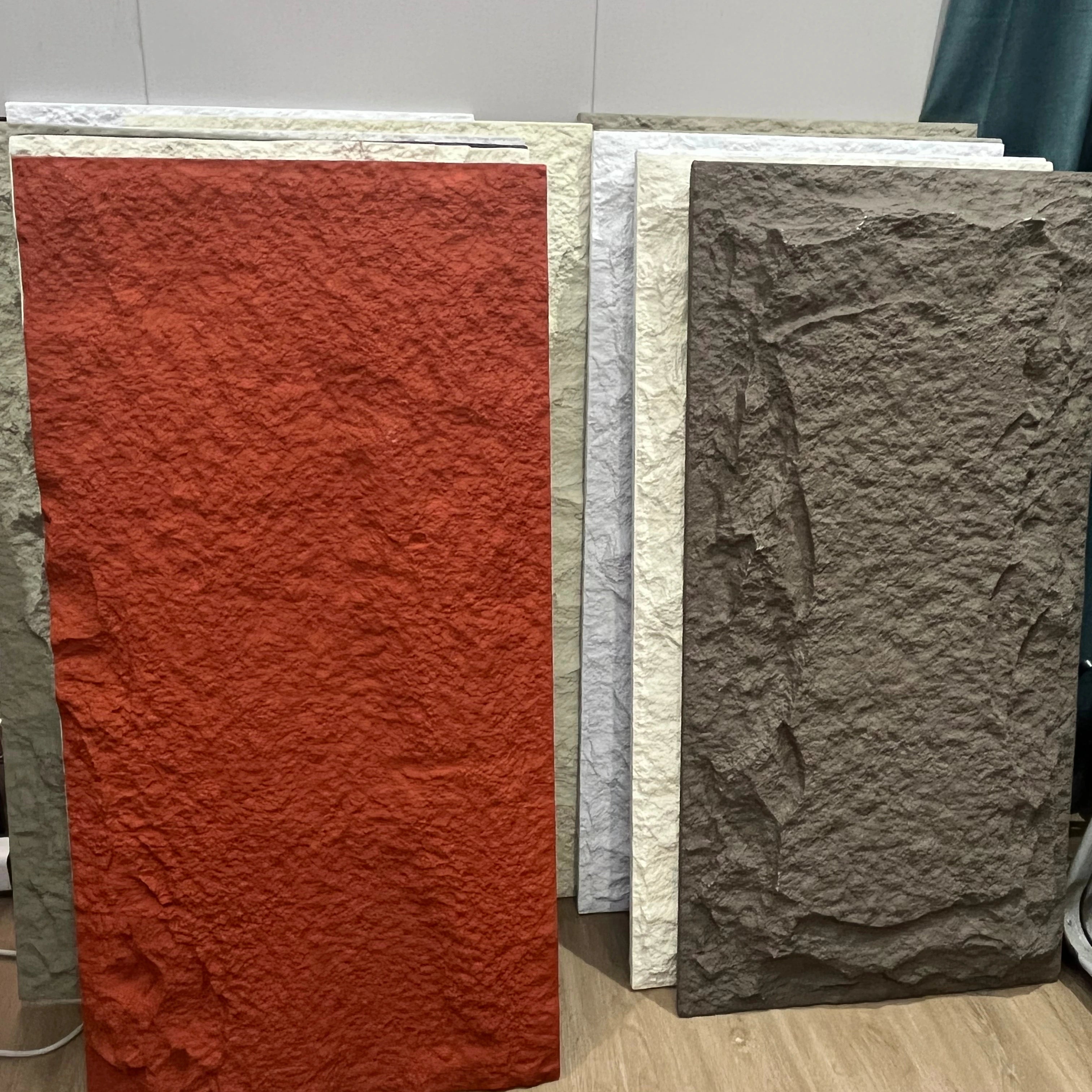 2023 New Design Interior Decoration Waterproof Artificial Pu Faux Stone Wall Panel