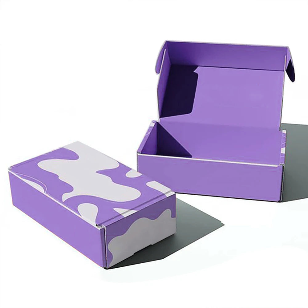 ODM Size Double Side Printing Logo Customer's Logo Strong Eco Friendly Cosmetic Mailing Packaging Boxes
