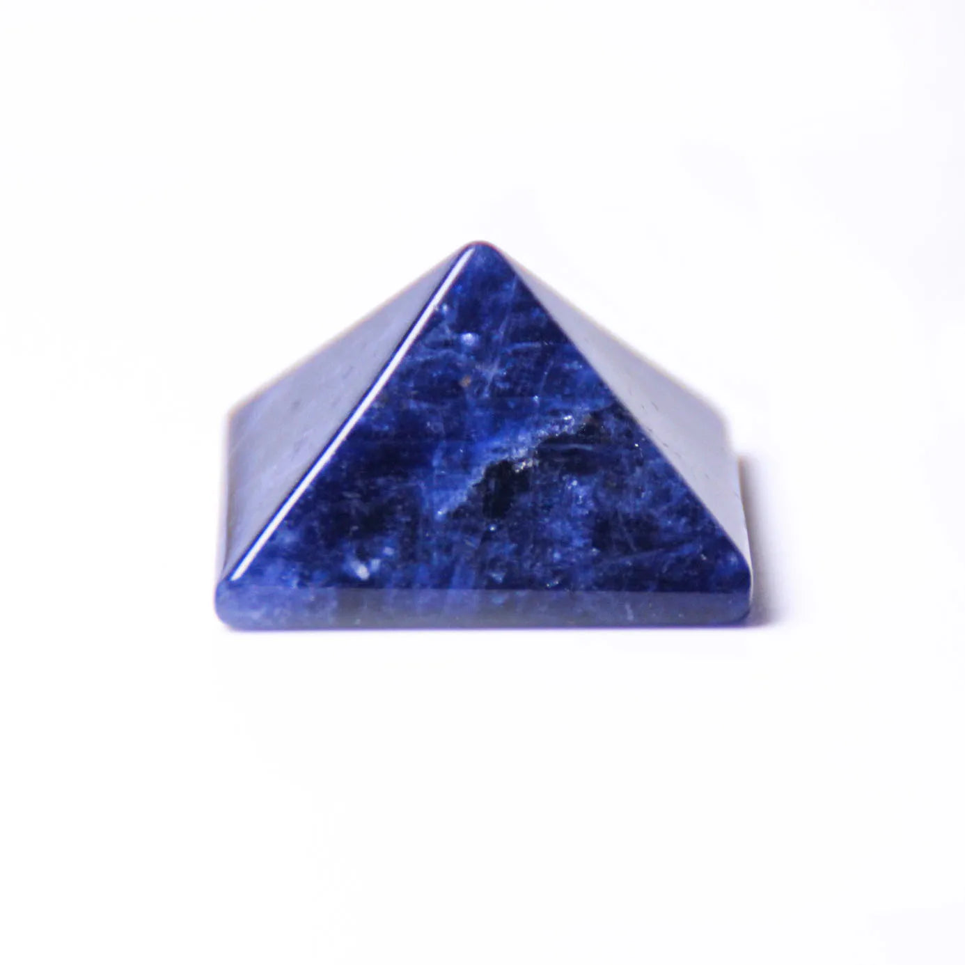 Natural Crystal Folk Crafts Sodalite Pyramid Prisms for Wedding Decoration Crafts