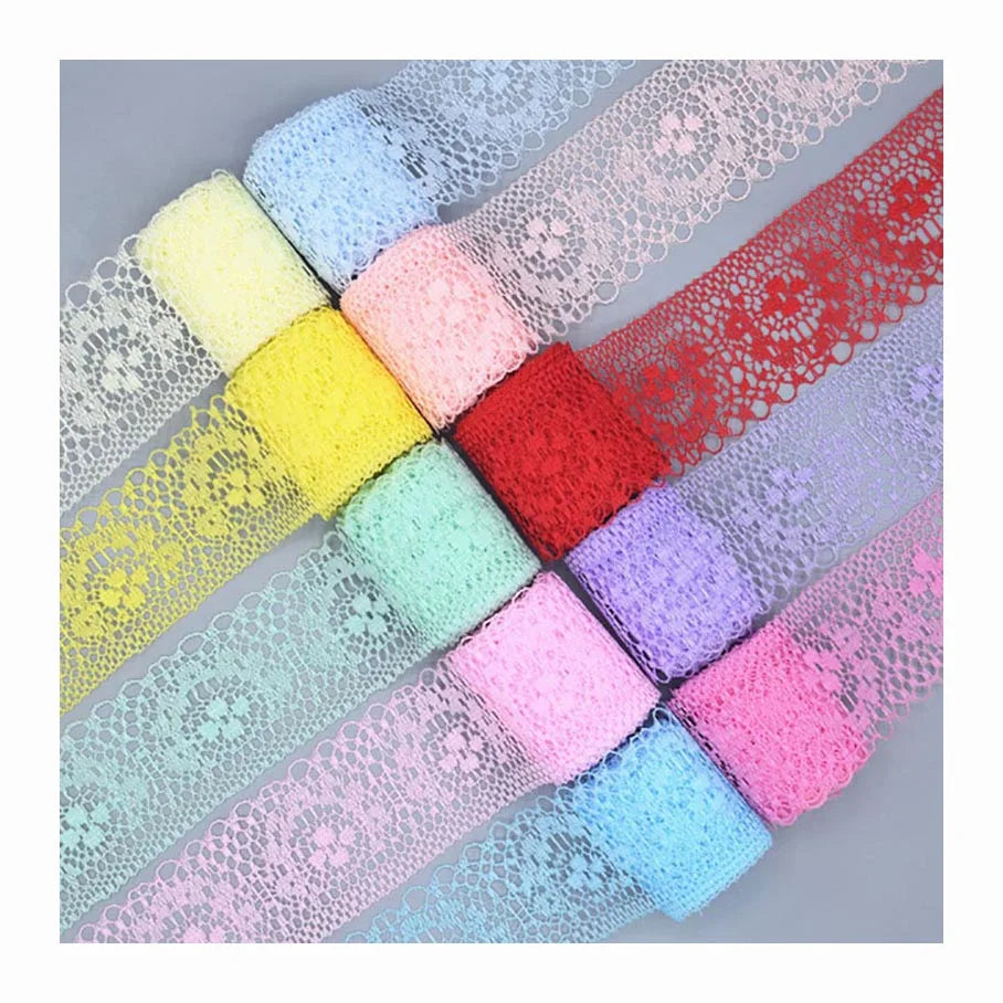 38mm Clothes Material Non Elastic Nylon Trims Sewing Diy Craft Underwear Intimate Decorative Velvet Fabric Thin Summer Soft Lace