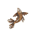 Weiman Vintage Creative Full Diamond Koi Brooch Versatile Alloy with Diamond for Wedding or Engagement Wishing for Fish Year