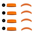 2023 Newest Reusable Eyelash Lift Silicone Pads Pink 7 Pairs Upper + Bottom Lash Silicone Lash Lift Shields Lash Lift Rods