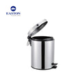 5-Star Custom Hotel Guest Room Leather Trash Can Double Layern Concealed Rubbish Bag Hotel Waste Bins